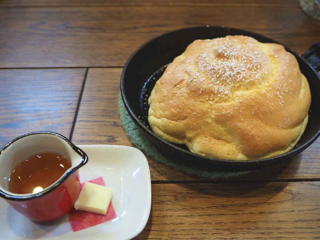 長浜cafelukのスフレ